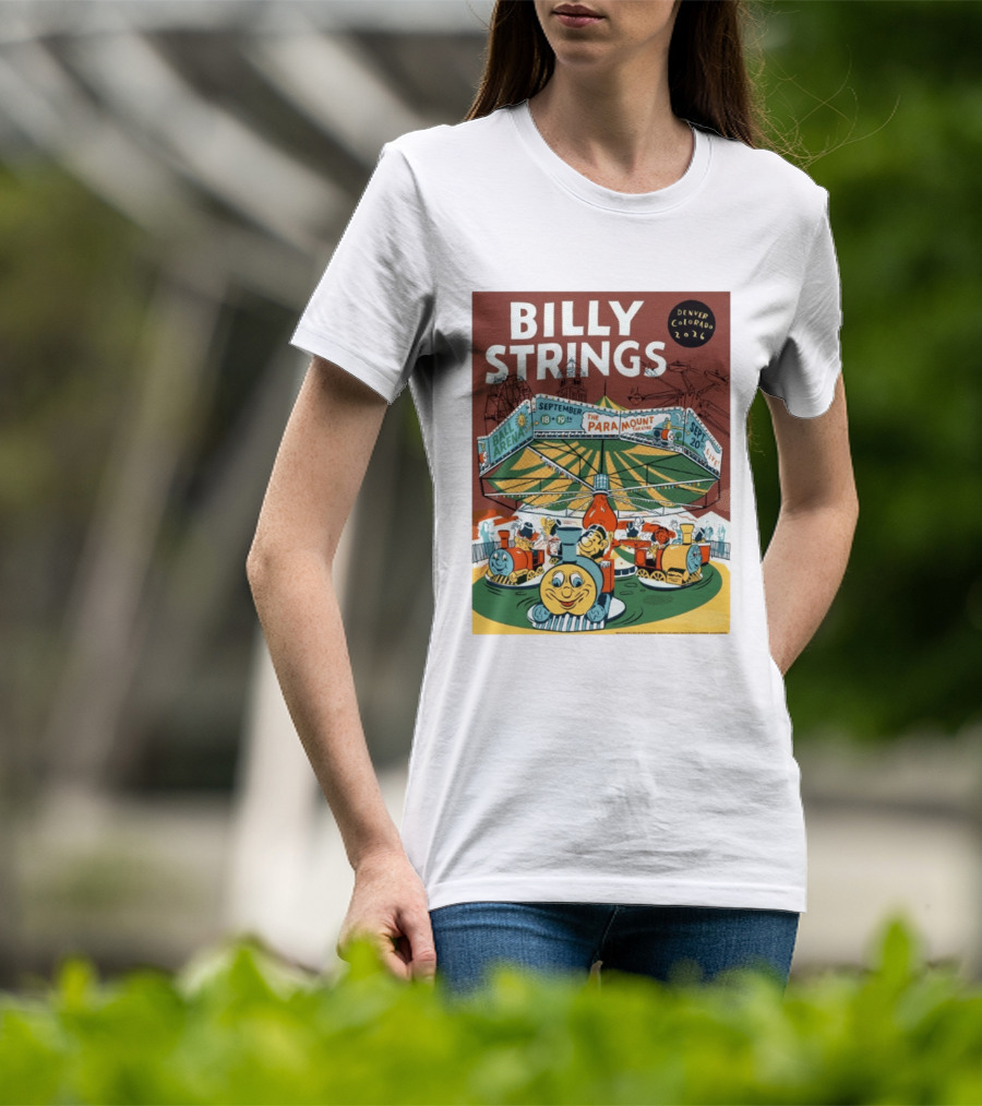 Billy Strings Denver Colorado Event Ball Arena September 18 19 2026 The Paramount Theatre T-Shirt