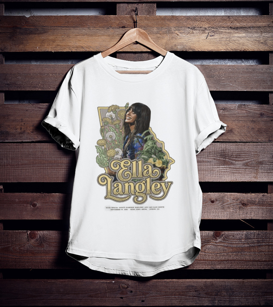 Ella Langley Akions Ford Arena 2026 Tour Athens GA September 18th Floral T-Shirt