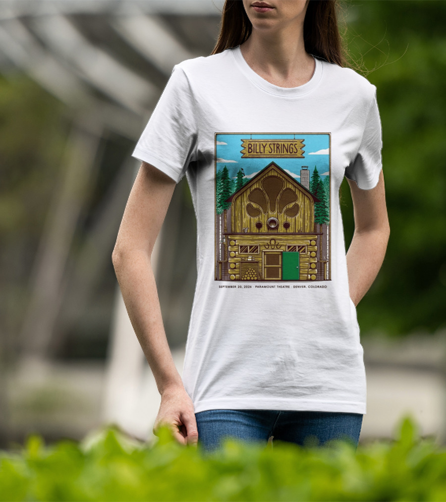 Billy Strings Fall Tour 2026 Paramount Theatre Denver September 20 Mike Tallman T-Shirt