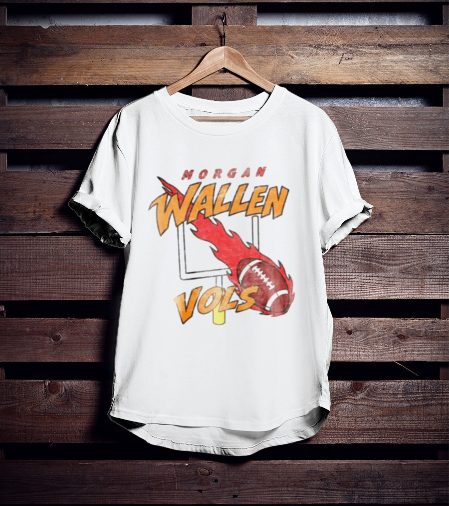 Morgan Wallen Vols Football Flame T-Shirt