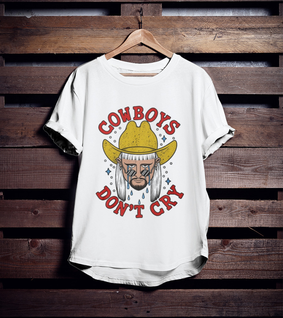 Oliver Tree Cowboys Don't Cry Yellow Hat And Sunglasses T-Shirt