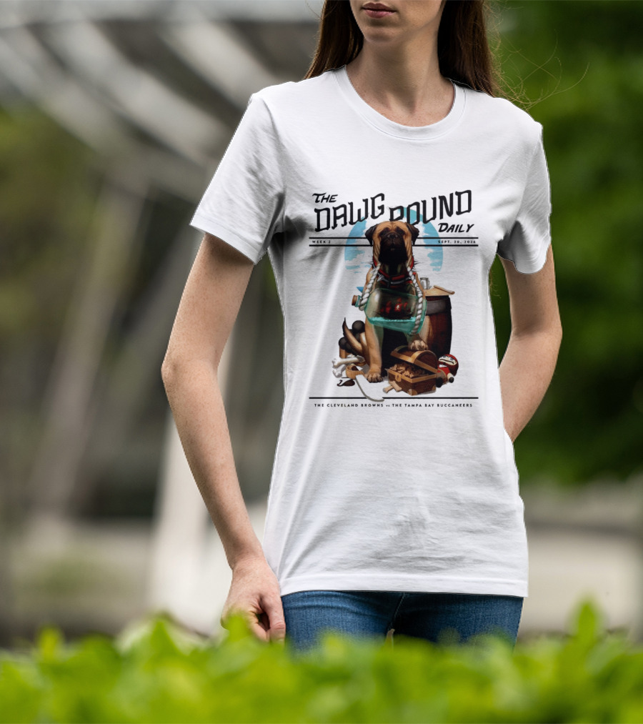 The Dawg Pound Daily Cleveland Browns Vs Tampa Bay Buccaneers Sept 2023 T-Shirt