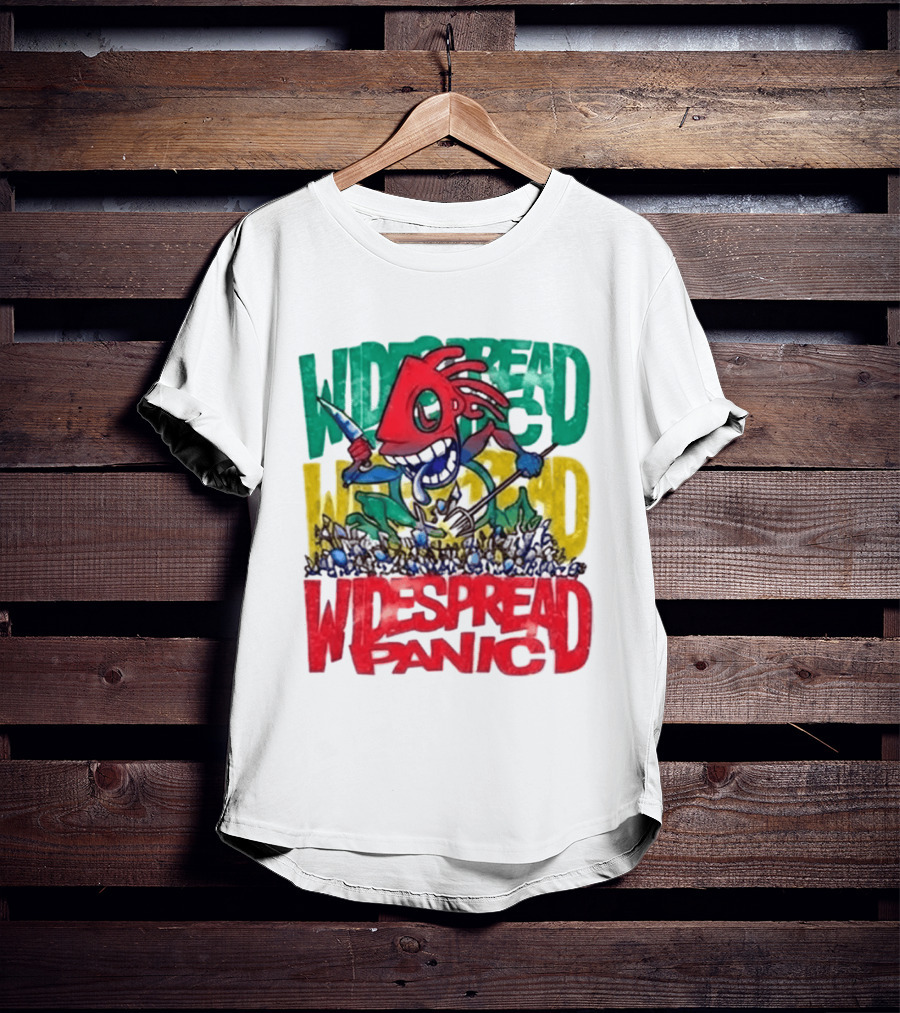 Widespread Panic Wilmington NC Kaiju Note Eater T-Shirt