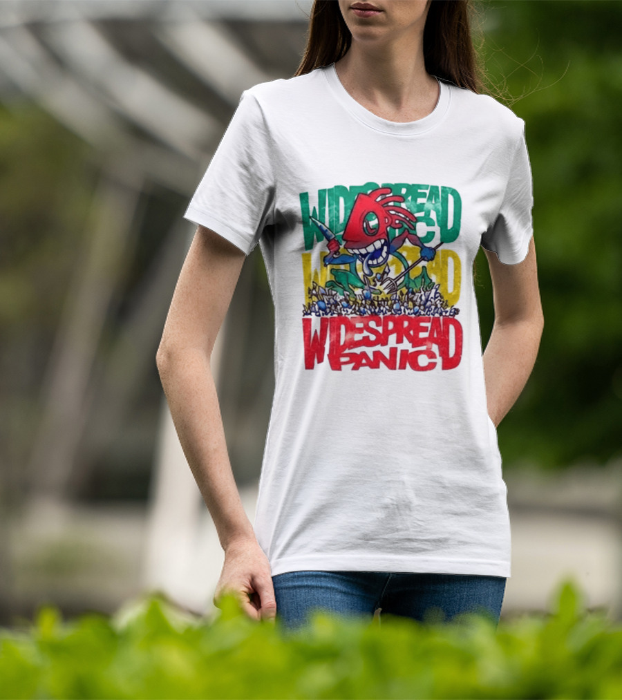 Widespread Panic Wilmington NC Kaiju Note Eater T-Shirt