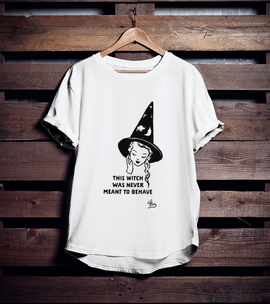Witch Hat Girl This Witch Was Never Meant To Behave Aesthetic T-Shirt
