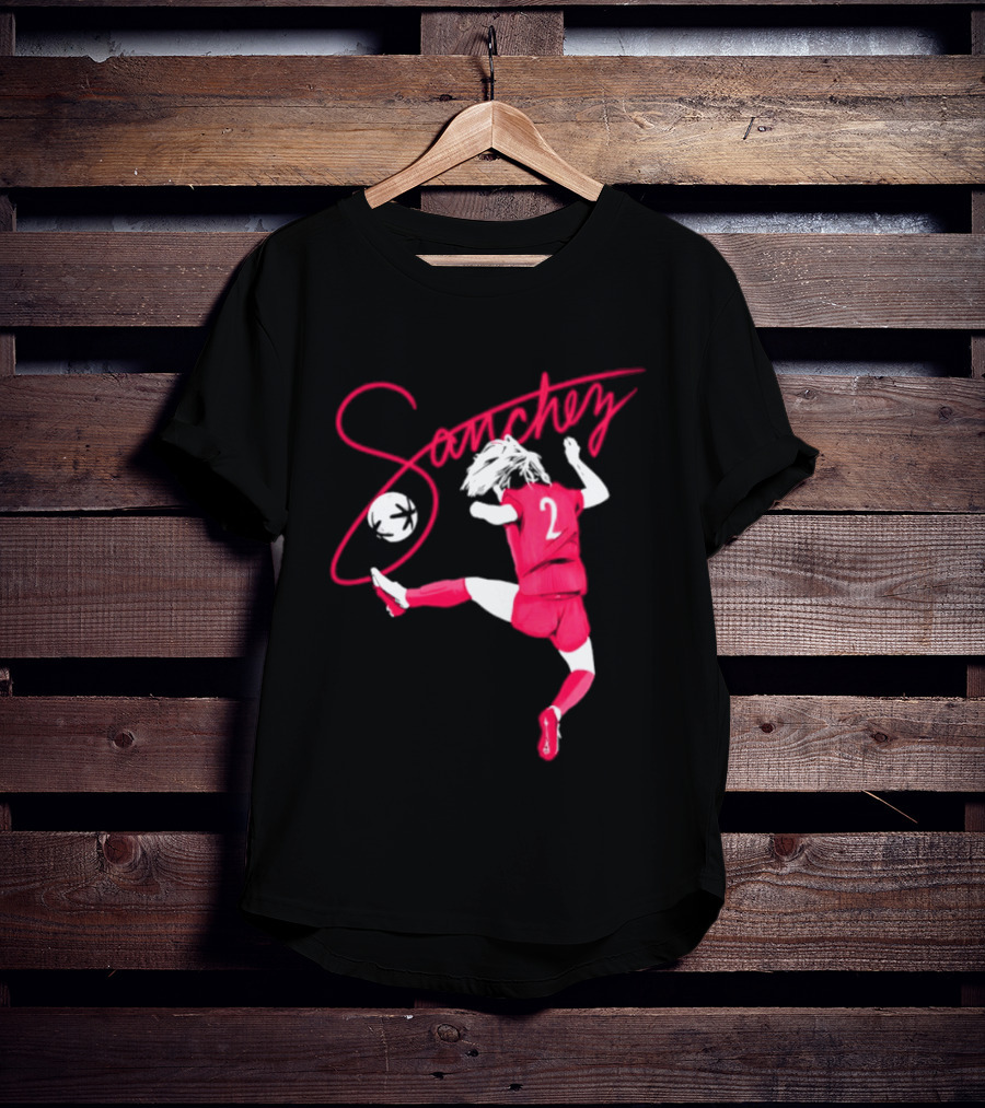 Sanchez Number 2 Soccer Player Kick T-Shirt