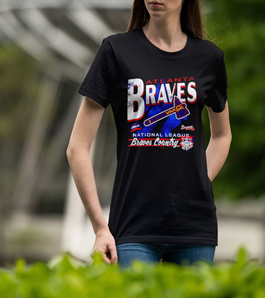 Atlanta Braves National League Braves Country Vintage Tomahawk Iconic Team Spirit T-Shirt