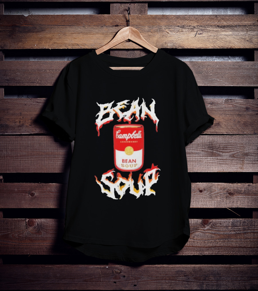 Campbell's Condensed Bean Soup Can With Flame T-Shirt