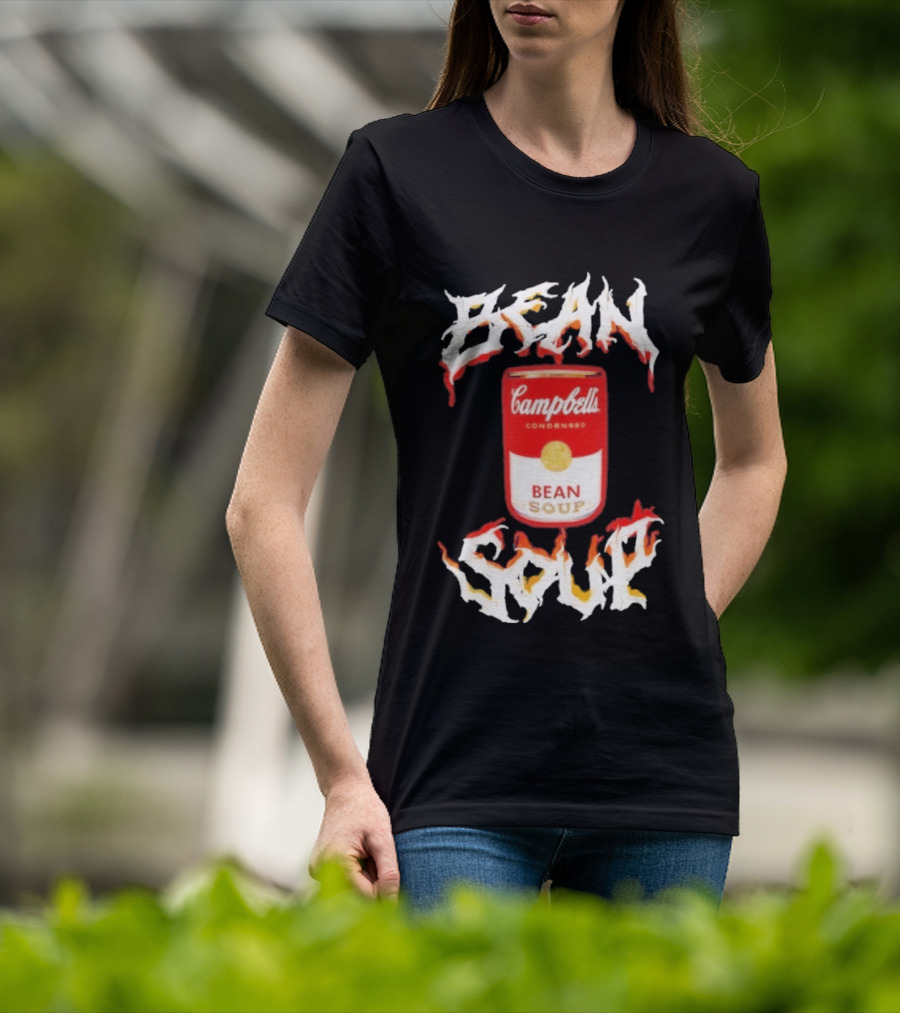 Campbell's Condensed Bean Soup Can With Flame T-Shirt