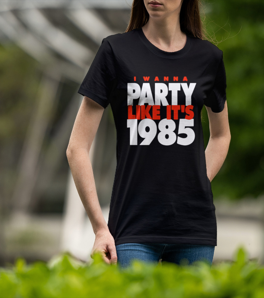 Chicago Bears I Wanna Party Like It's 1985 Retro Nostalgia T-Shirt