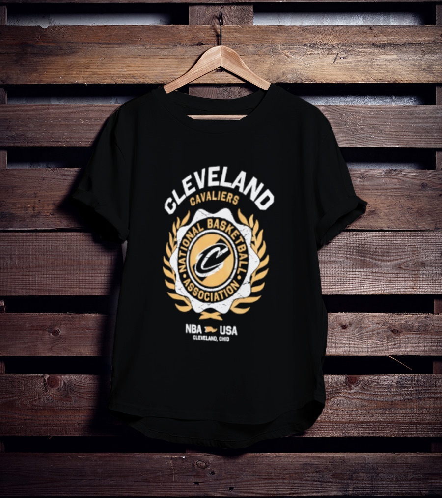 Cleveland Cavaliers National Basketball Association Laurel Crest NBA USA 2026 T-Shirt