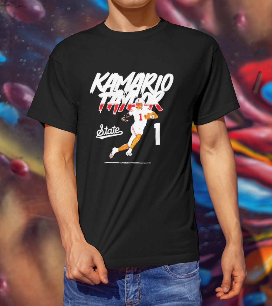 Kamario Taylor State 1 Football Player Bootleg T-Shirt