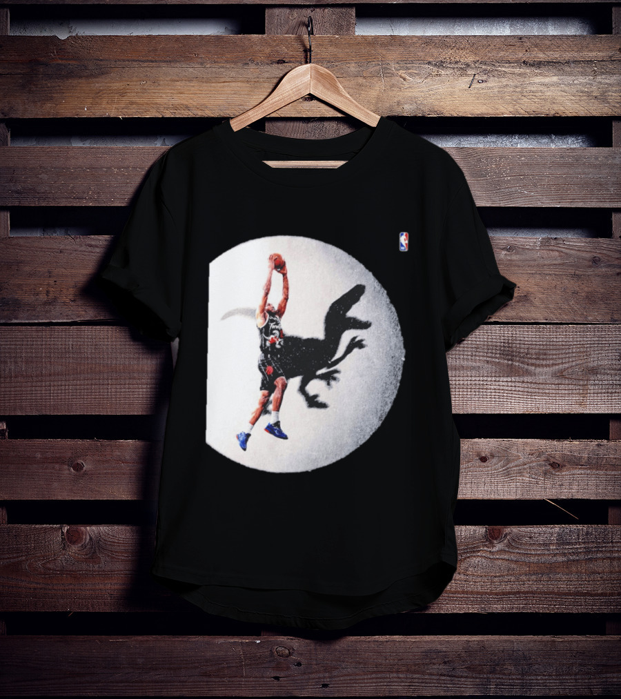 Kawhi Leonard Toronto Raptors Shadow Dunk With Raptor Silhouette Basketball T-Shirt