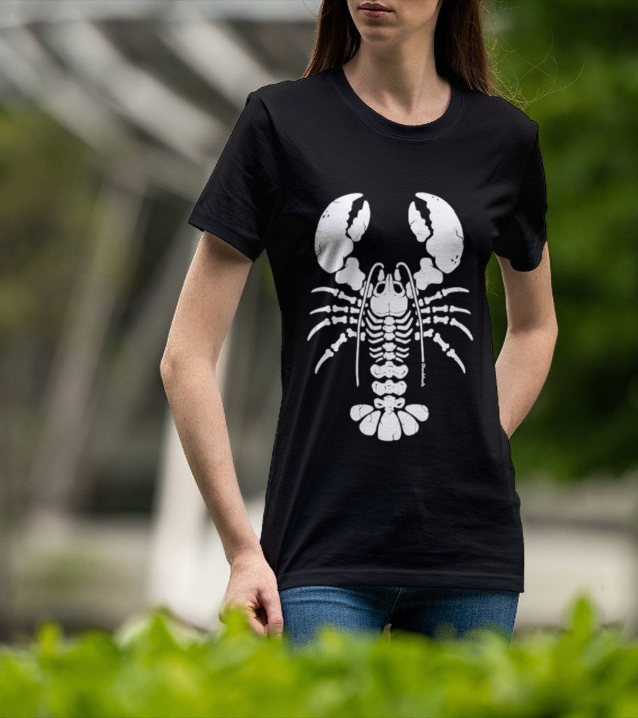 Lobstah Skeleton Halloween Lobster Bones T-Shirt