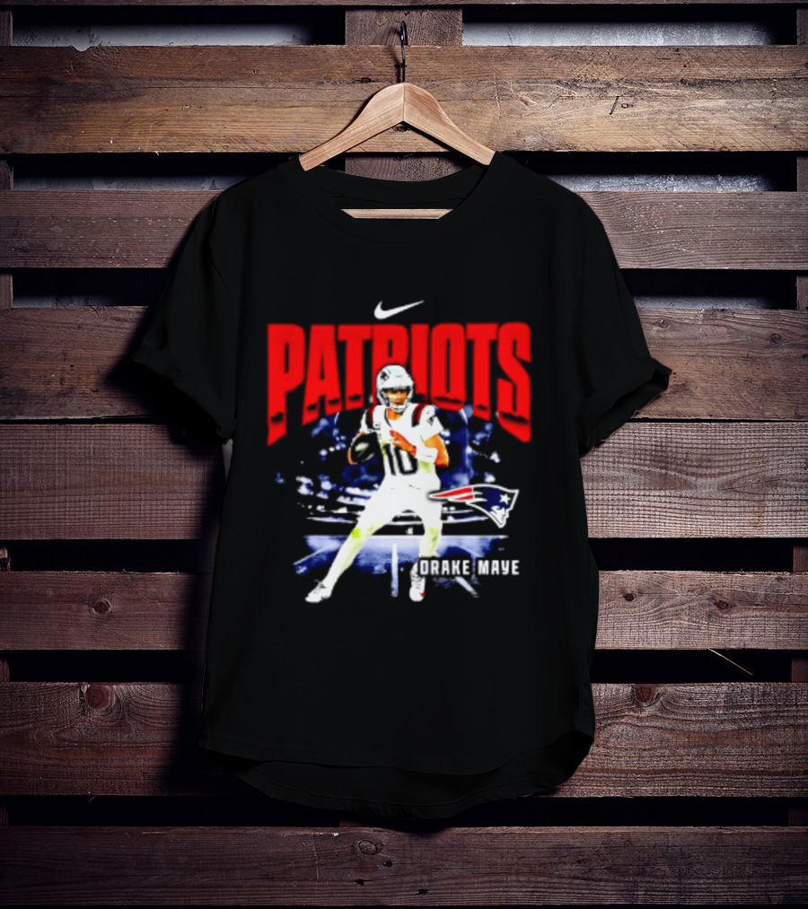 Nike Patriots Drake Maye Football Player Max90 T-Shirt