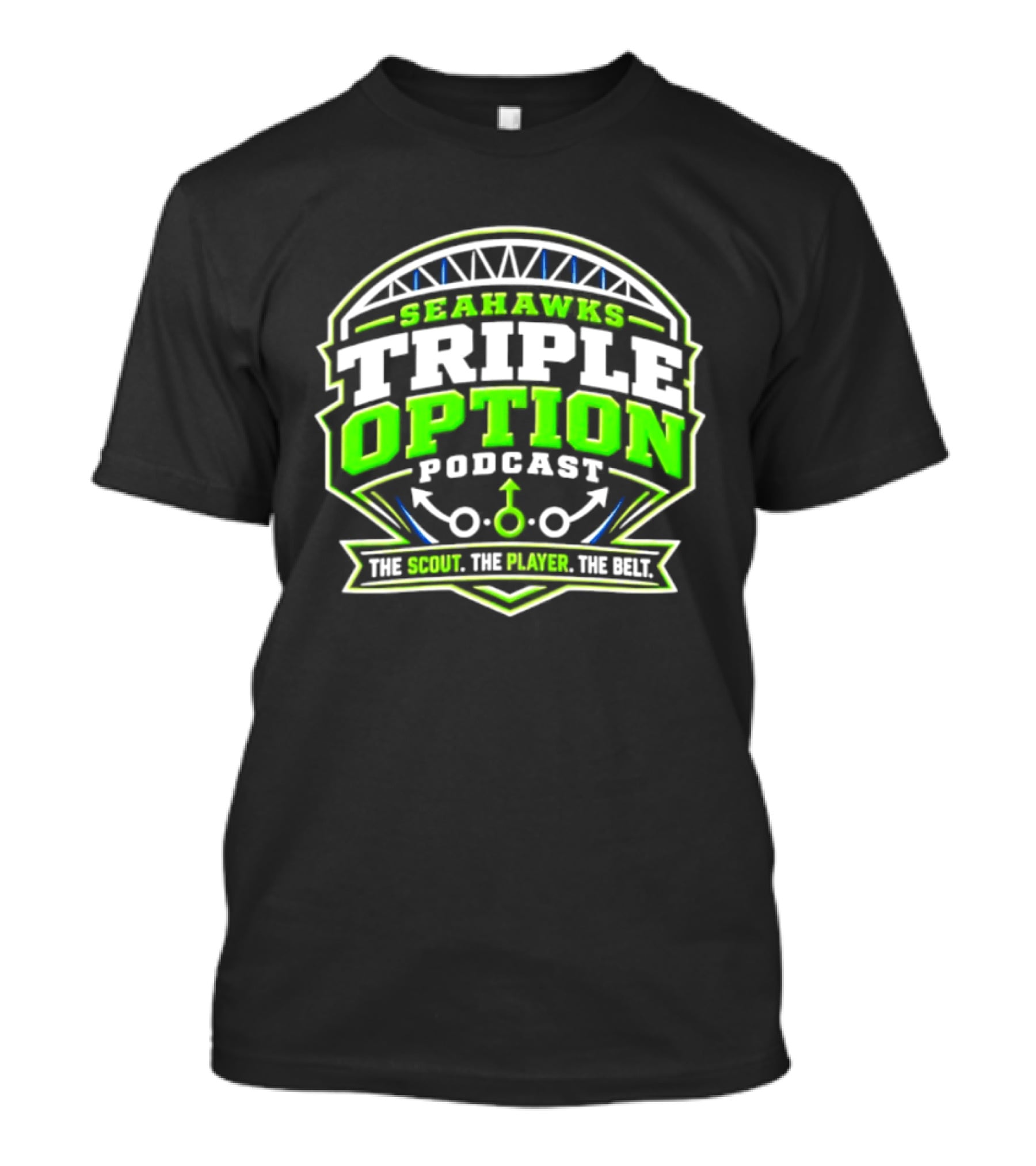 Seattle Seahawks Triple Option Podcast The Scout The Player The Beat T-Shirt