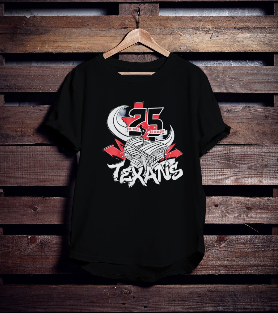 Texans 25 Seasons 2026 Est. 2002 Celebration T-Shirt