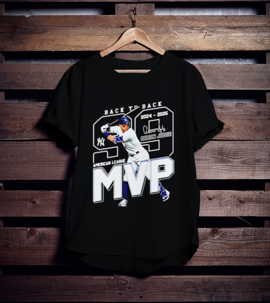 Back To Back 2024 25 American League MVP Aaron Judge T-Shirt