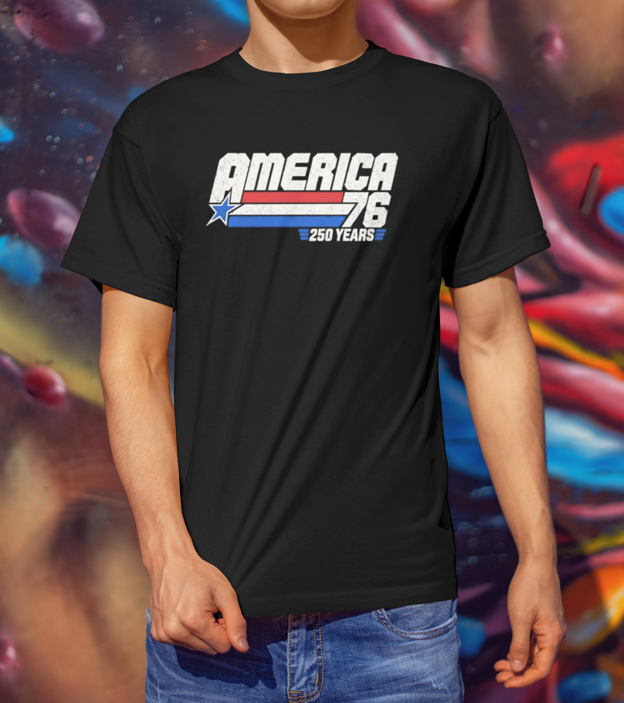 America 76 250 Years Star And Stripes Celebration T-Shirt