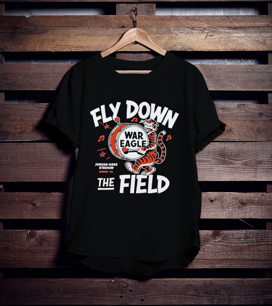Auburn Tigers War Eagle Fly Down The Field T-Shirt