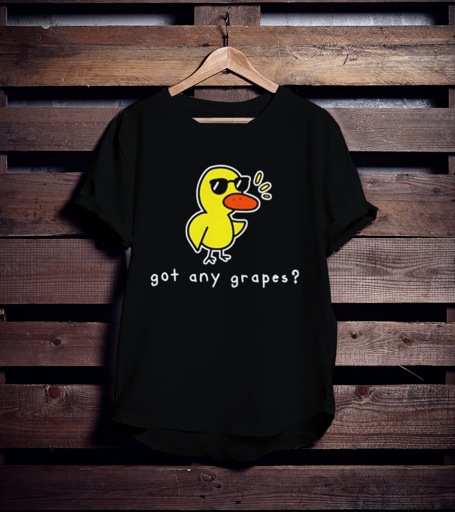 Got Any Grapes Duck Meme Sunglasses Quacking Drawing T-Shirt
