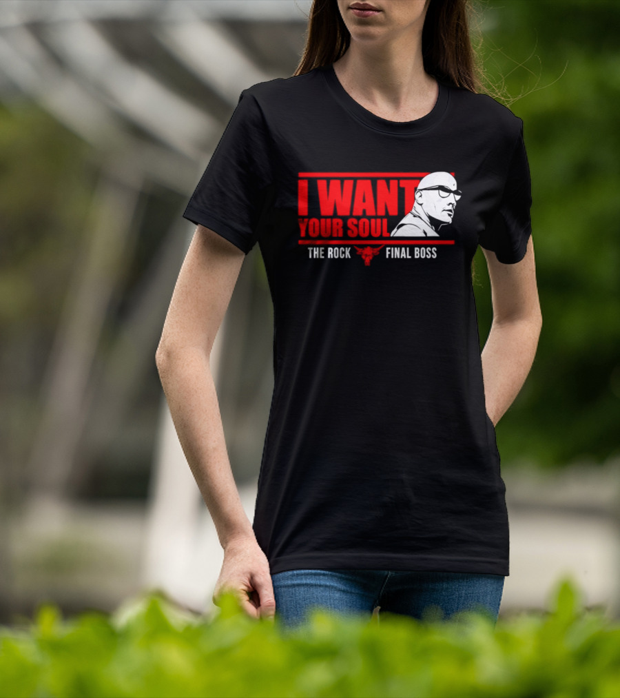 I Want Your Soul The Rock Final Boss Brahma Bull T-Shirt