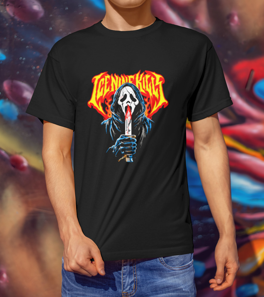 Louder Than Life 2026 Louisville Kentucky Ice Nine Kills Bloody Ghost Mask Knife T-Shirt