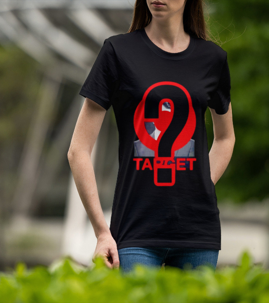 Markdown Target Question Mark Political Satire T-Shirt