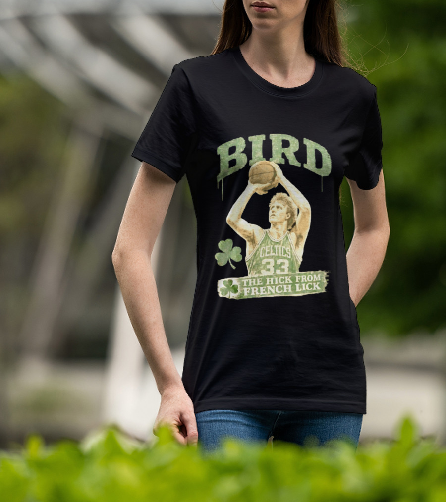 Larry Bird Celtics 33 The Hick From French Lick Basketball Legend T-Shirt