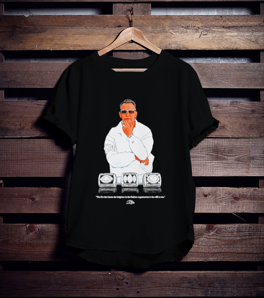 Maxx Crosby Las Vegas Raiders Al Davis World Champion Rings T-Shirt