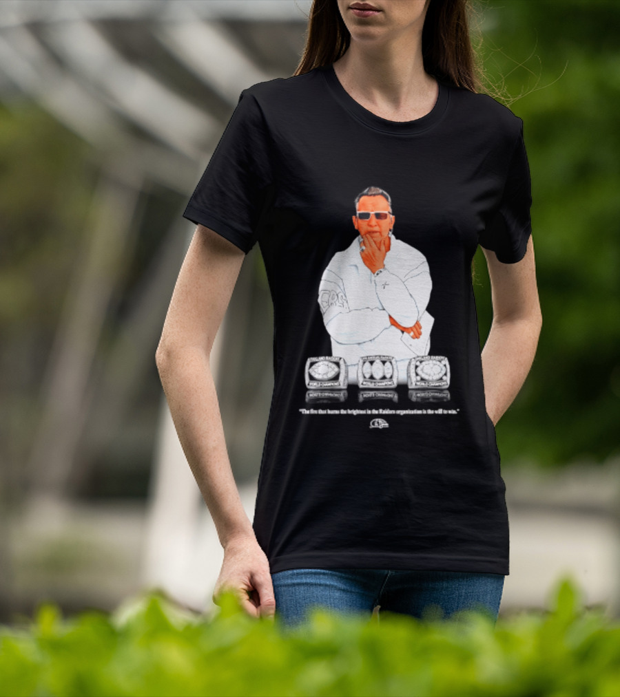 Maxx Crosby Las Vegas Raiders Al Davis World Champion Rings T-Shirt