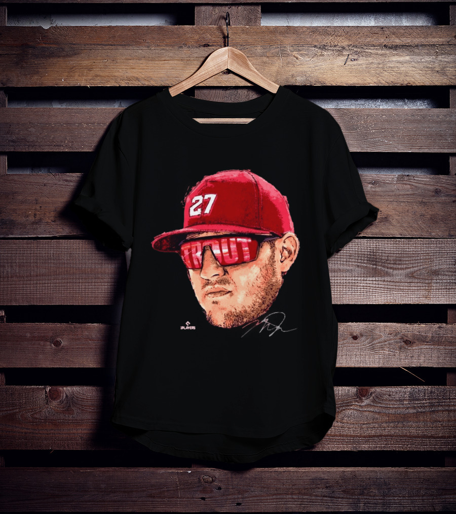 Mike Trout Los Angeles 27 Hat Reflective Sunglasses T-Shirt