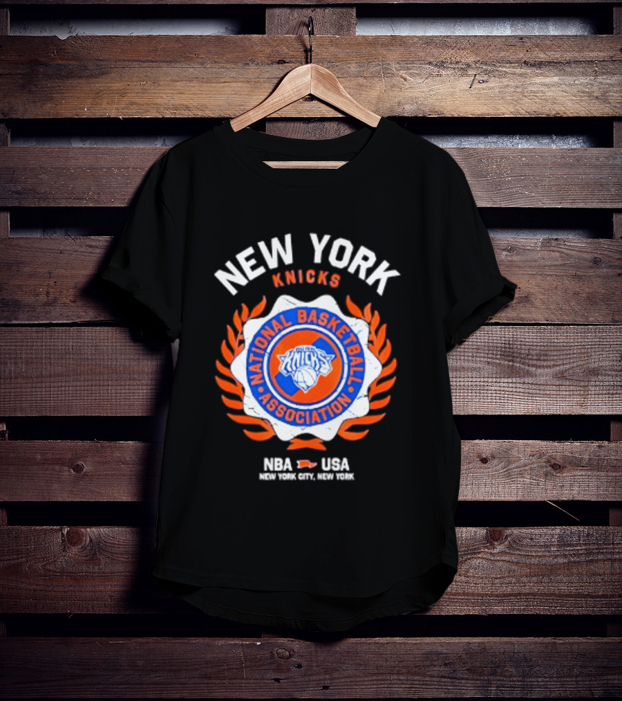 New York Knicks NBA USA National Basketball Association Laurel Crest 2026 T-Shirt
