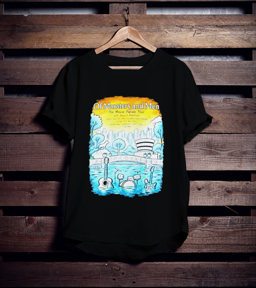 Of Monsters And Men The Mouse Parade Tour September 23 2026 Central Park New York T-Shirt