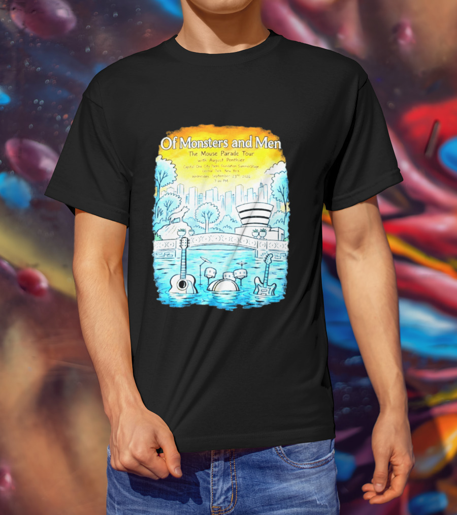 Of Monsters And Men The Mouse Parade Tour September 23 2026 Central Park New York T-Shirt