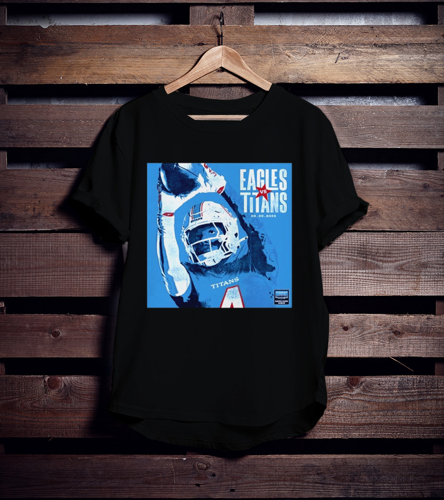 Eagles Vs Titans September 20 2026 Nissan Stadium Nashville TN T-Shirt