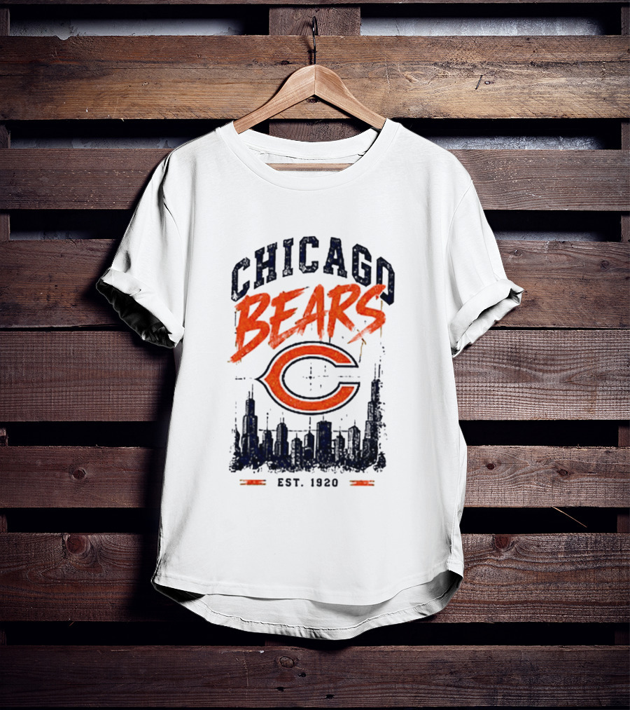 Chicago Bears Est 1920 Skyline Football City T-Shirt