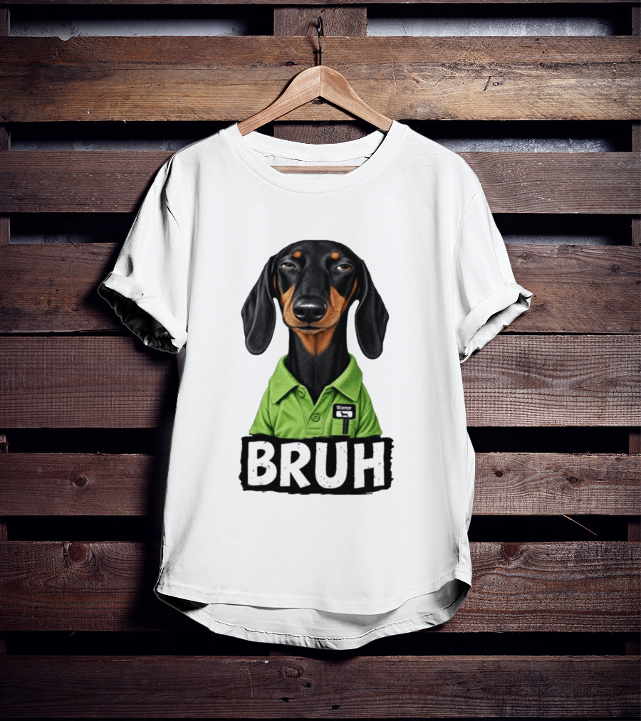 Dachshund Wiener Bruh Funny Dog Meme T-Shirt
