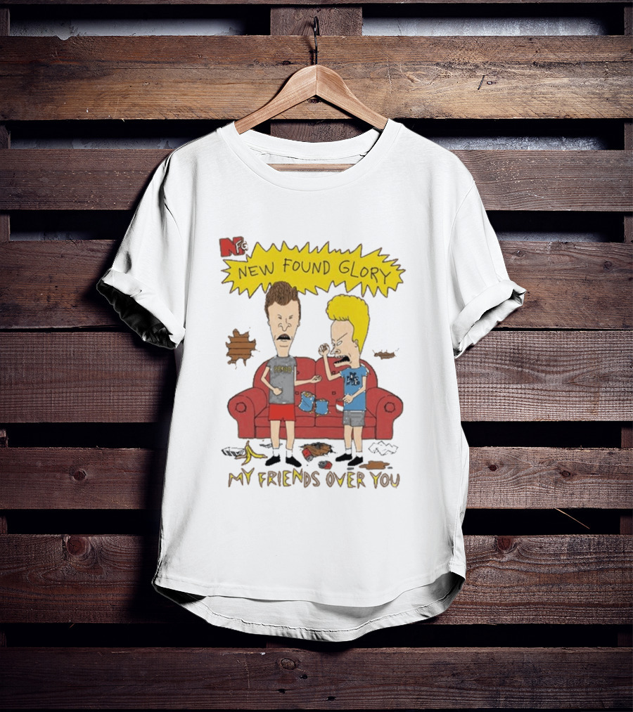 New Found Glory My Friends Over You Cartoon Characters Couch Scene T-Shirt