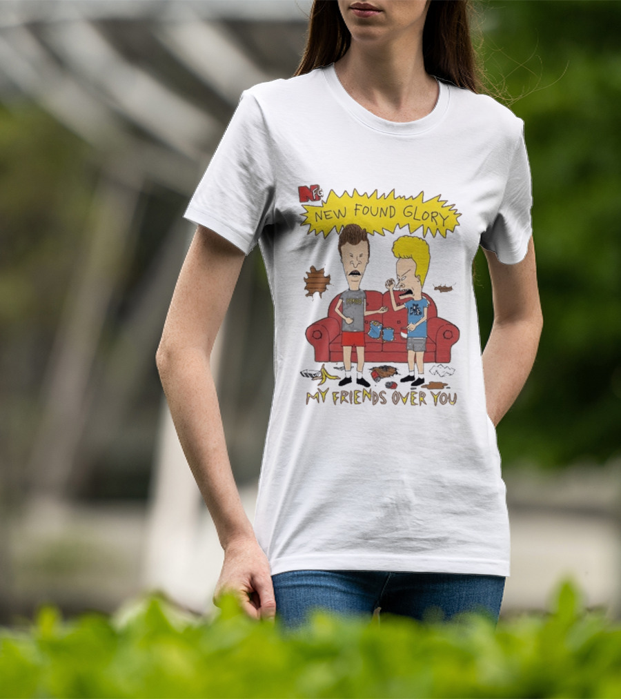 New Found Glory My Friends Over You Cartoon Characters Couch Scene T-Shirt