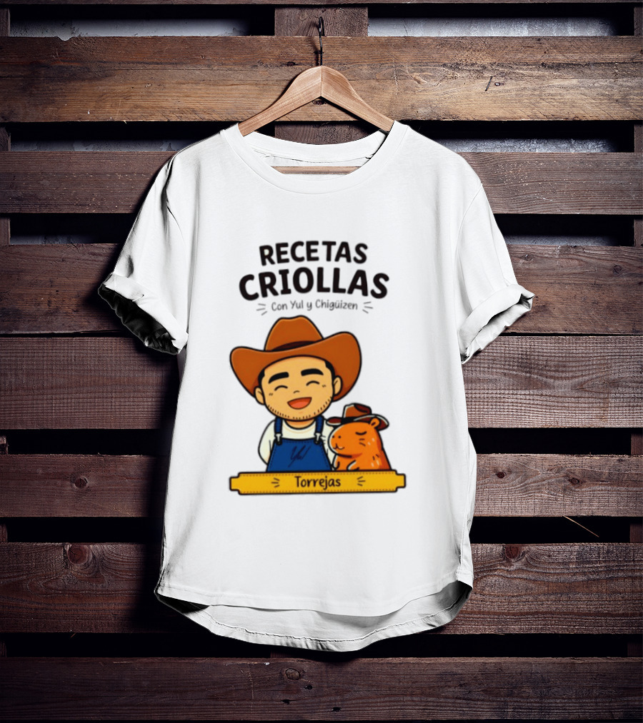 Recetas Criollas Con Yul Y Chigüizen Torrejas Vaquero Y Chigüiro T-Shirt