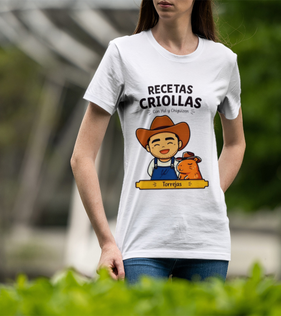 Recetas Criollas Con Yul Y Chigüizen Torrejas Vaquero Y Chigüiro T-Shirt