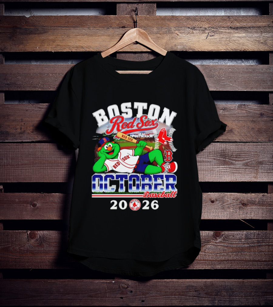 Boston Red Sox 2026 October Postseason Baseball T-Shirt