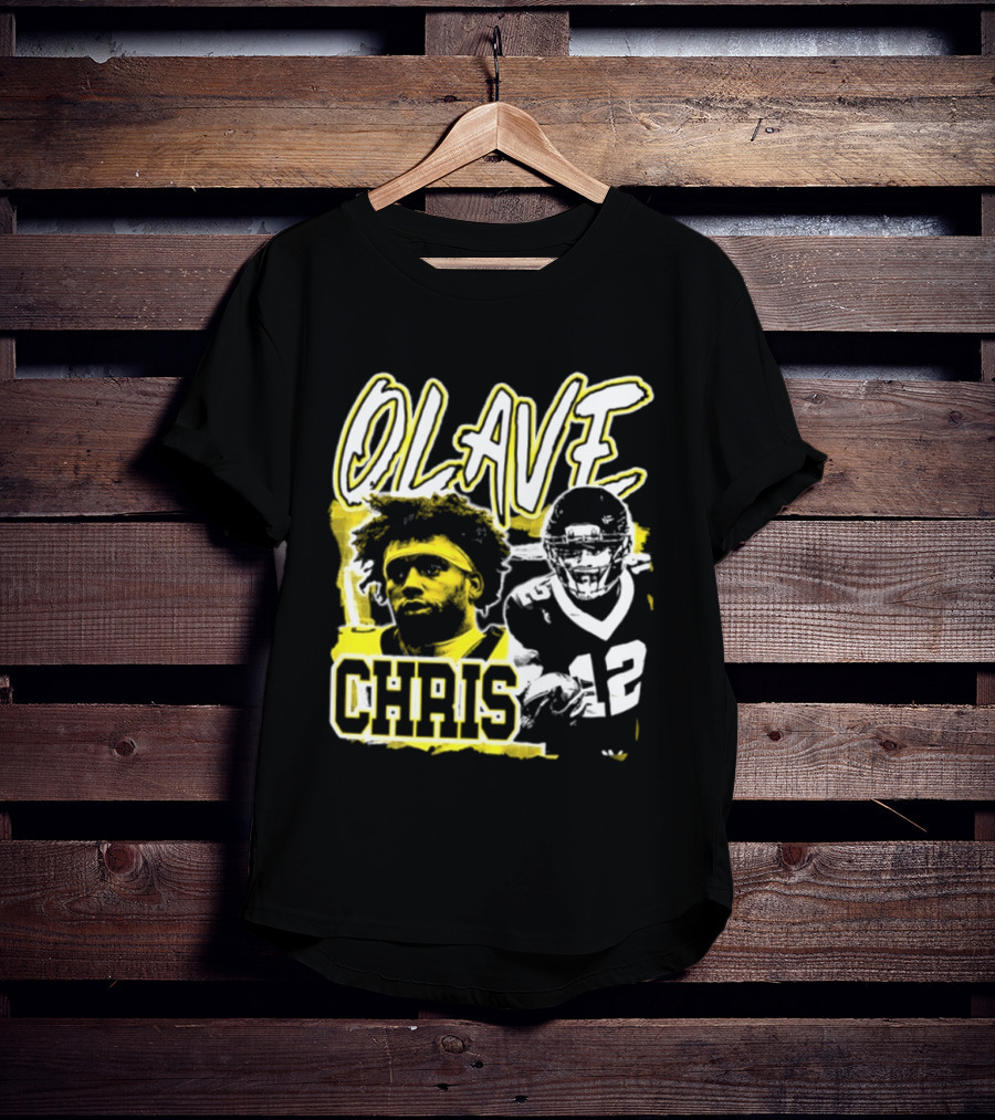 Chris Olave 12 New Orleans Saints Football Player Two Sided T-Shirt