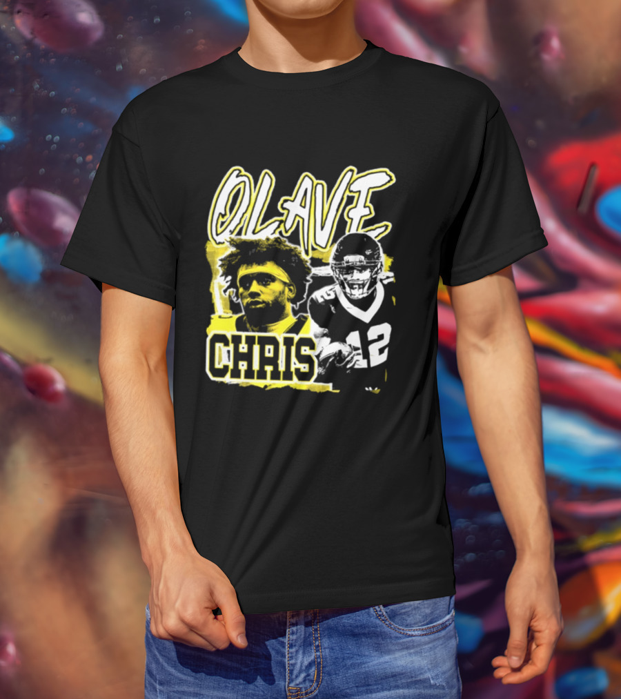 Chris Olave 12 New Orleans Saints Football Player Two Sided T-Shirt