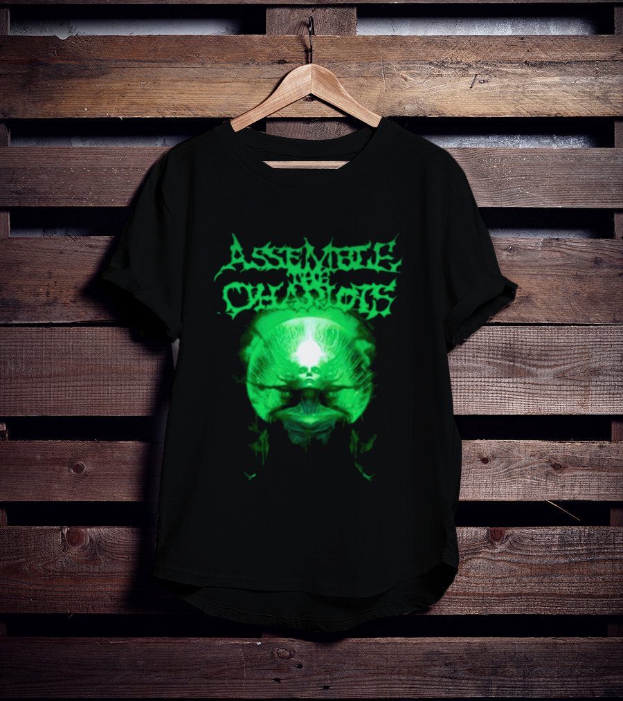 Indiemerchstore Assemble The Chariots Green Divine Glowing Entity T-Shirt