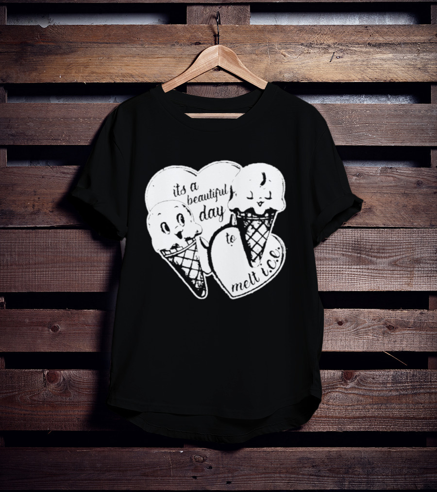 Ice Cream Cones Summer Melt Happy Day T-Shirt