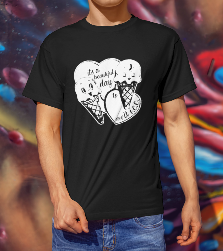 Ice Cream Cones Summer Melt Happy Day T-Shirt