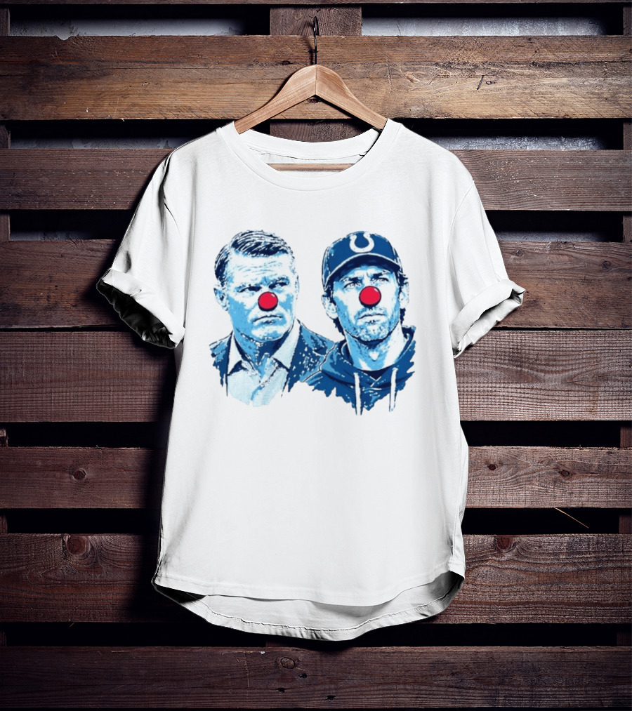 Chris Ballard Shane Steichen Clown Red Nose Football Colts T-Shirt