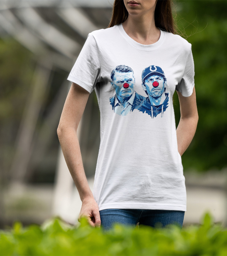 Chris Ballard Shane Steichen Clown Red Nose Football Colts T-Shirt